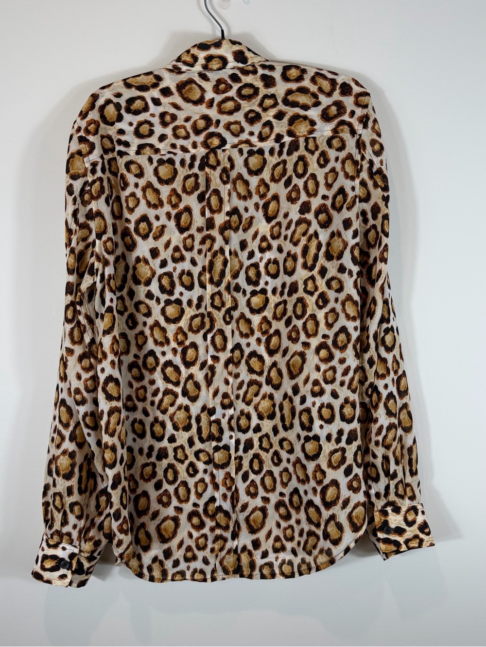 Jones New York Sport Leopard Print Blouse in Tan & Brown Size Medium - Picture 5 of 6